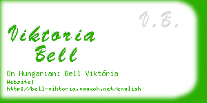 viktoria bell business card